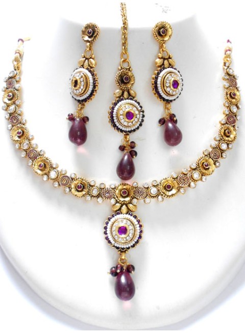 Polki Necklace Set